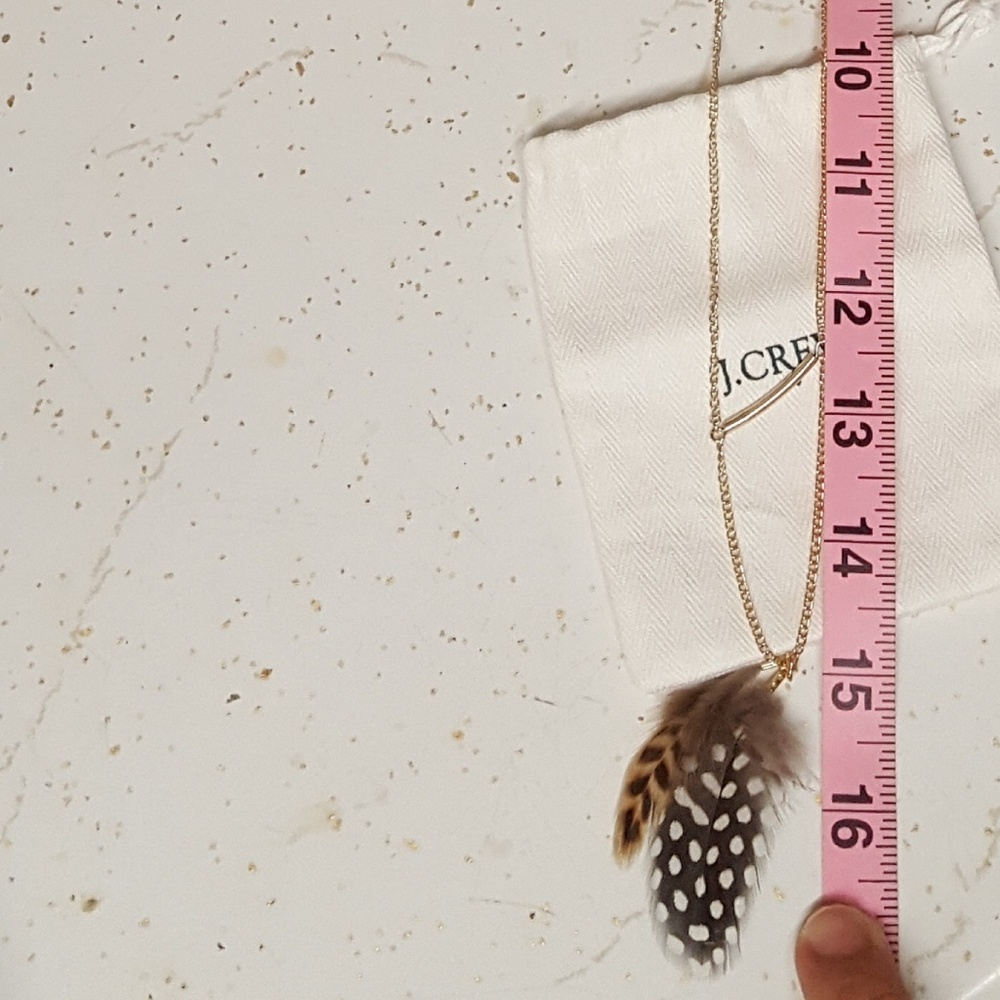 🌷Last 1🌷J. CREW factory feathers necklace pend - Picture 3 of 8