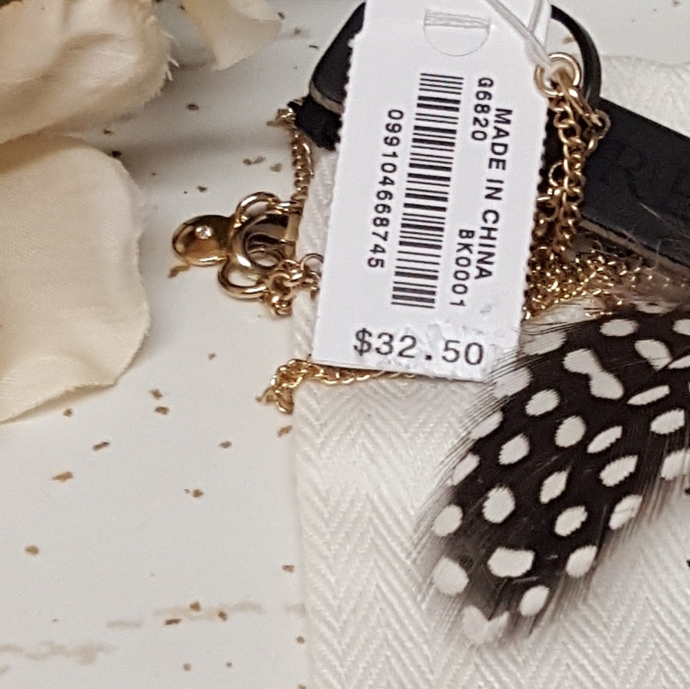 🌷Last 1🌷J. CREW factory feathers necklace pend - Picture 4 of 8