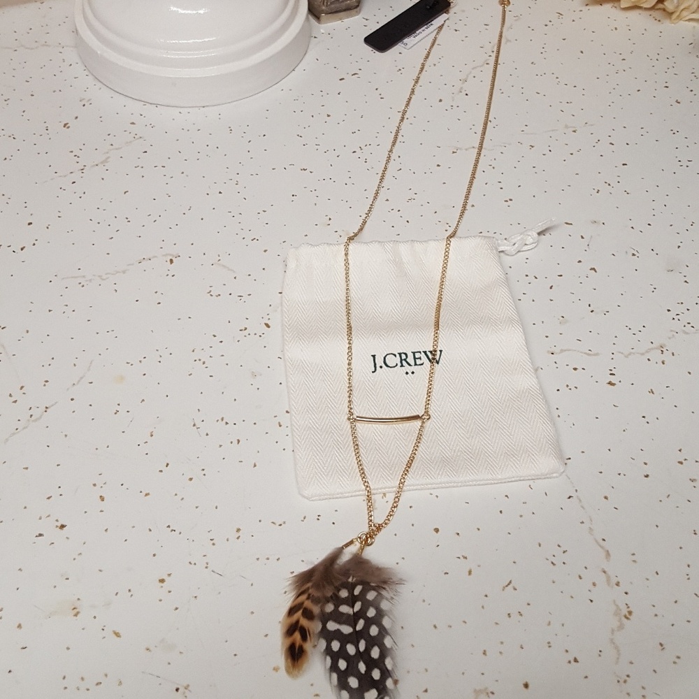🌷Last 1🌷J. CREW factory feathers necklace pend - Picture 5 of 8