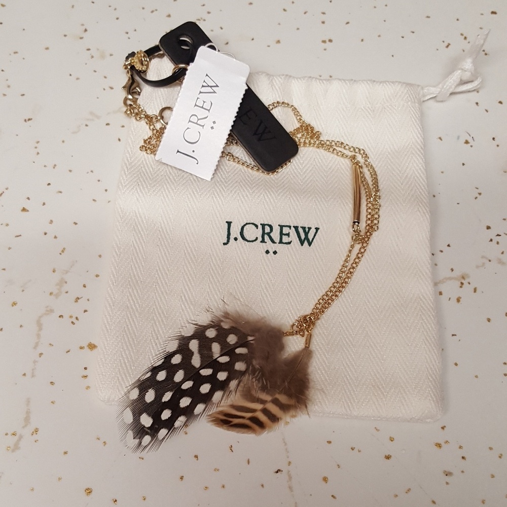 🌷Last 1🌷J. CREW factory feathers necklace pend - Picture 7 of 8