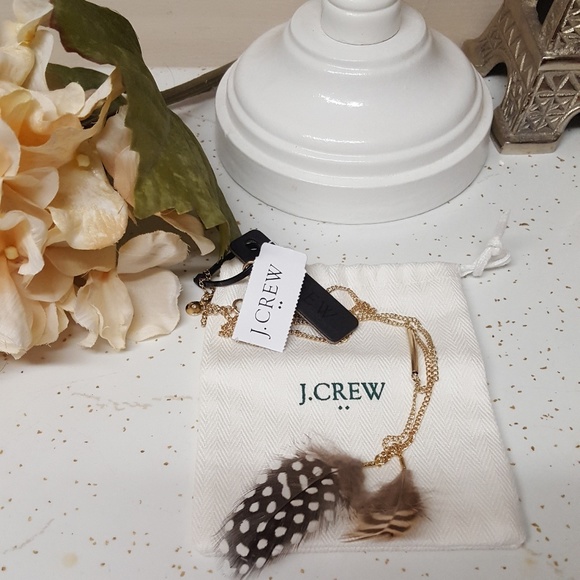 J. Crew Factory Jewelry - 🌷Last 1🌷J. CREW factory feathers necklace pend