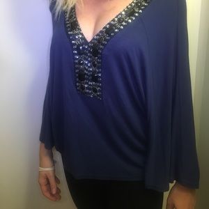 Blinged out for the holidays Flowy Top