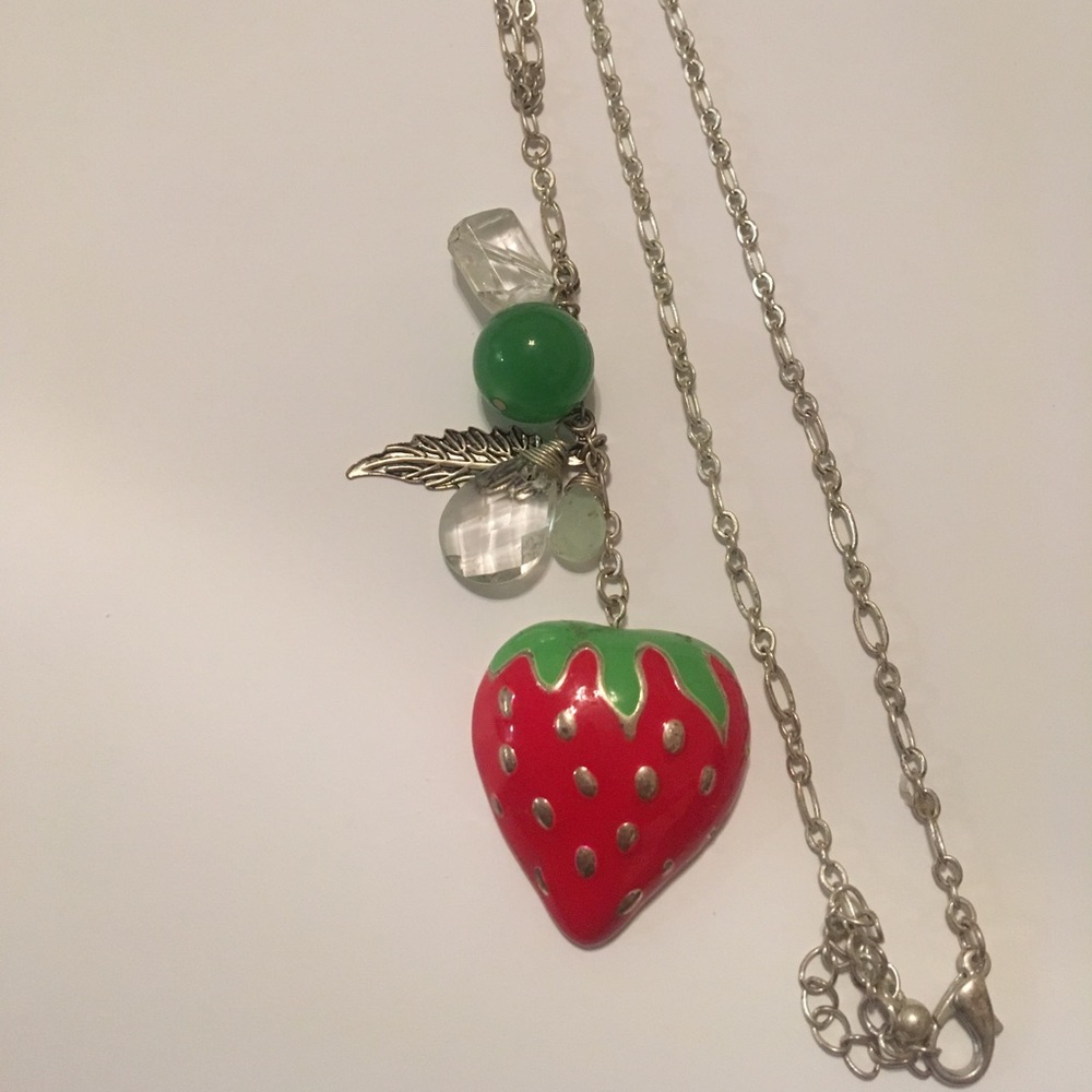 Strawberry Charm Necklace