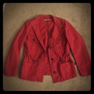 Super cute red jacket! ❤️❤️