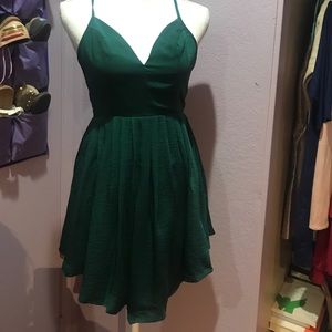 Green Party dress