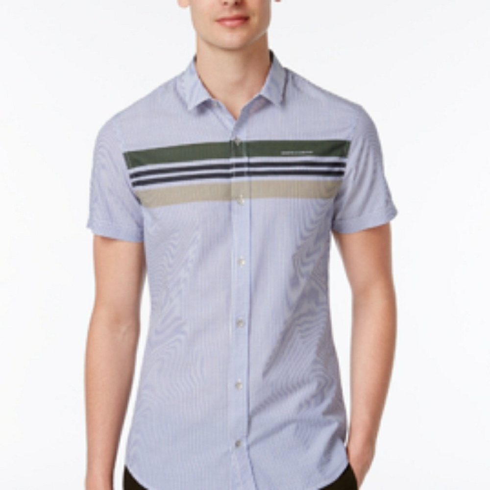 Armani Exchange button t shirt