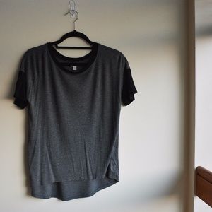 Grey and black t-shirt