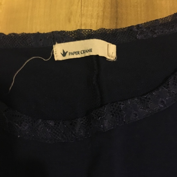 Paper crane Navy top!✨ - Picture 2 of 2