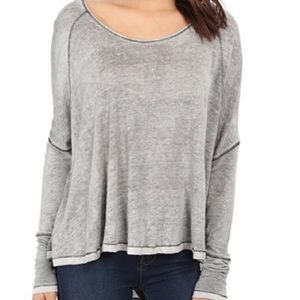 Free People macchiato long sleeve top