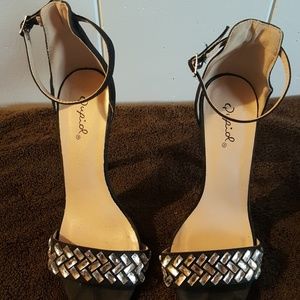 Black Qupid strappy sandals