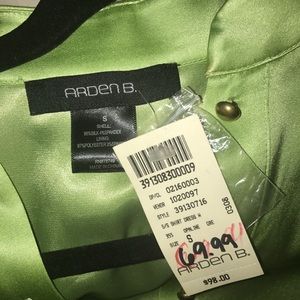 Arden B silk lime green dress. NWT. Size small.