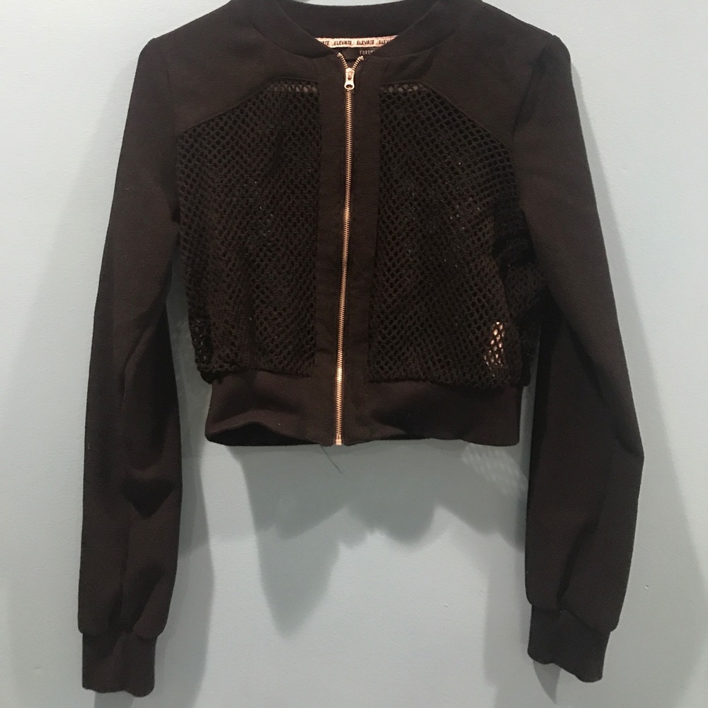 Forever 21 Black Fishnet Jacket