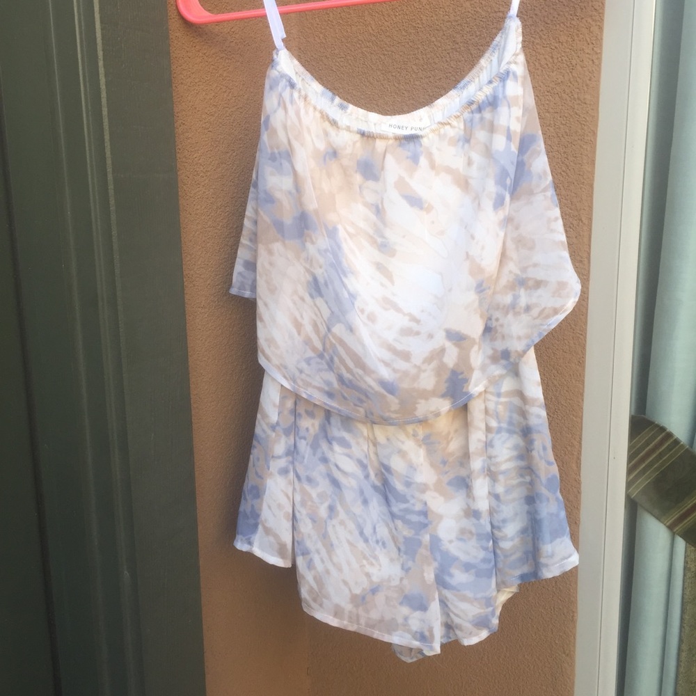 Tie die Romper. Never worn