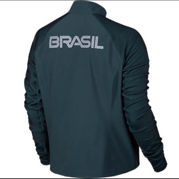 Nike Flex Team Brazil Jacket Midnight Turquoise M - Picture 2 of 5