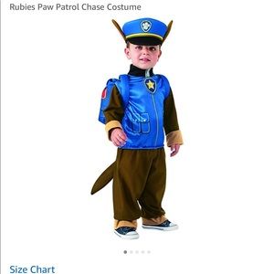 Paw patrol chase costume toddler