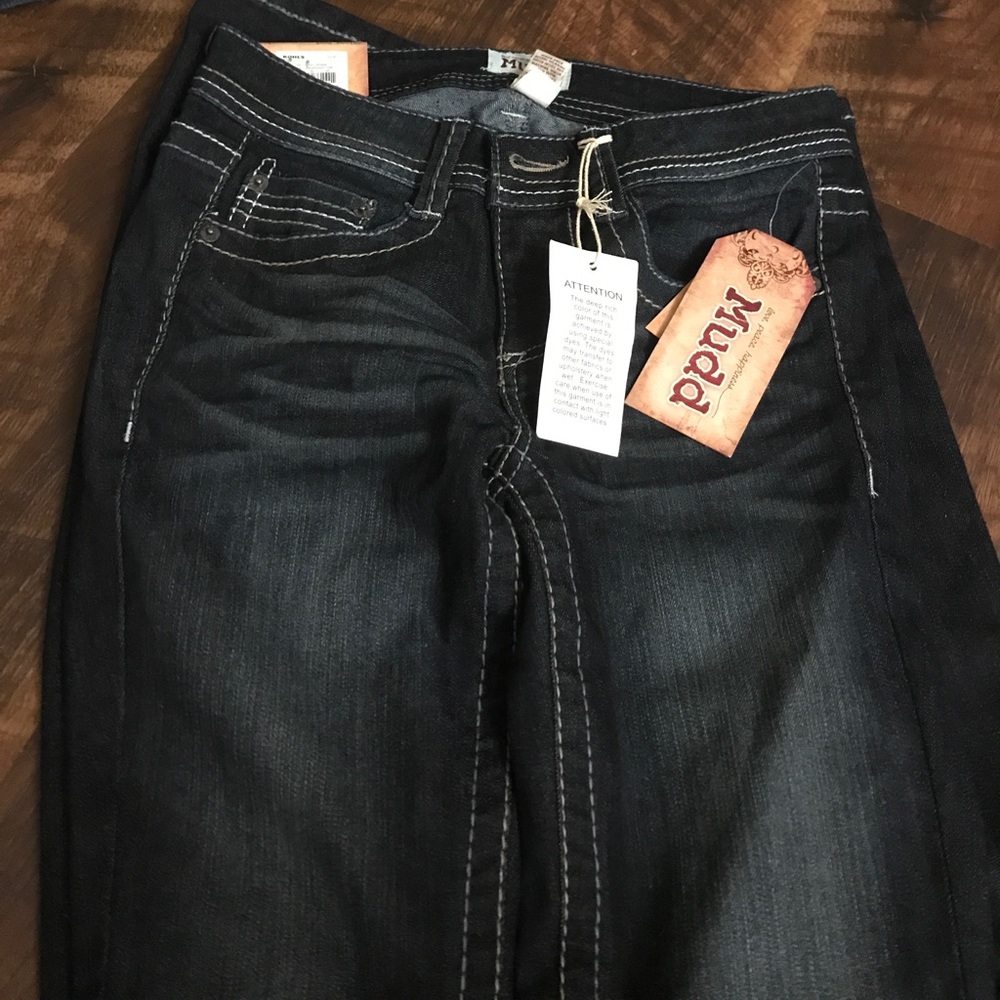 Mud size 1 skinny boot cut jeans