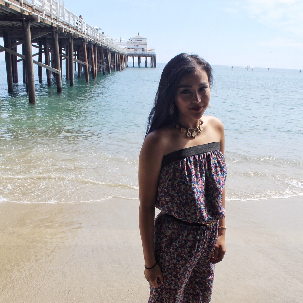 Cute floral baggy jumpsuit