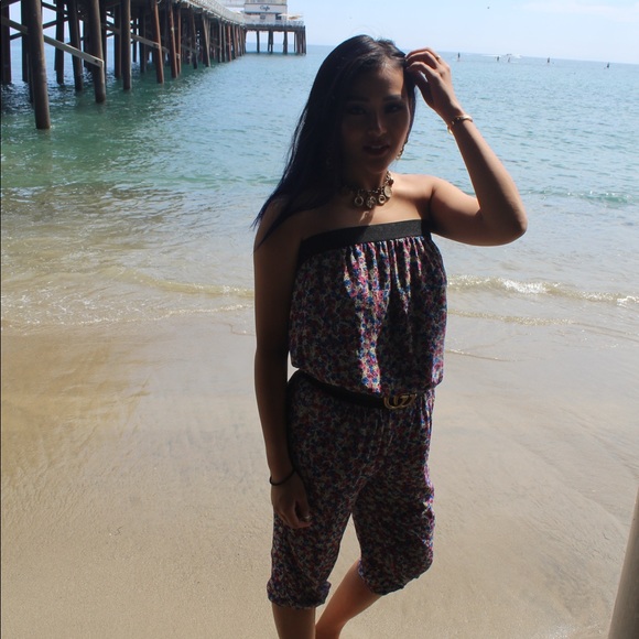 Cute floral baggy jumpsuit - Picture 2 of 4