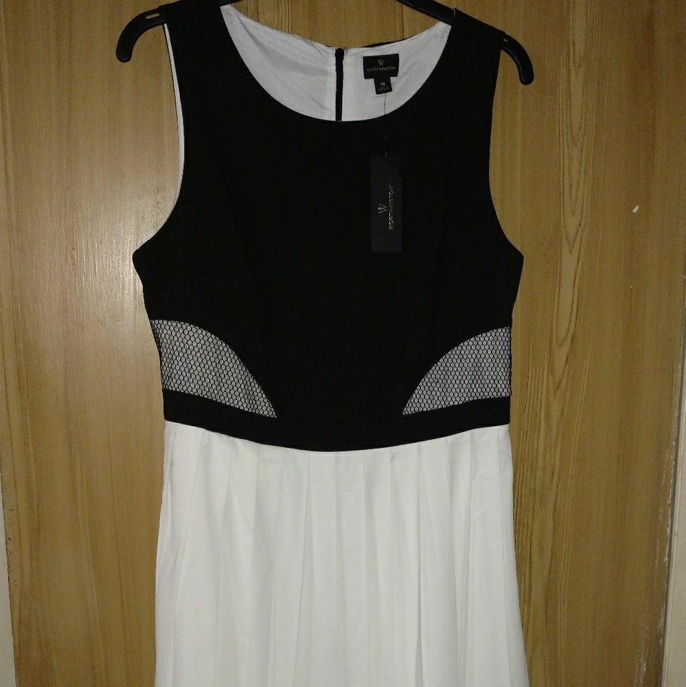 Worthington black and white dress
