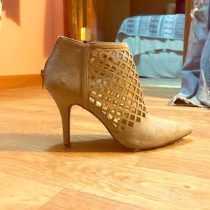 Criss cross see through booties