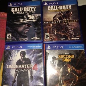 Play station four Xbox 360 & psp games