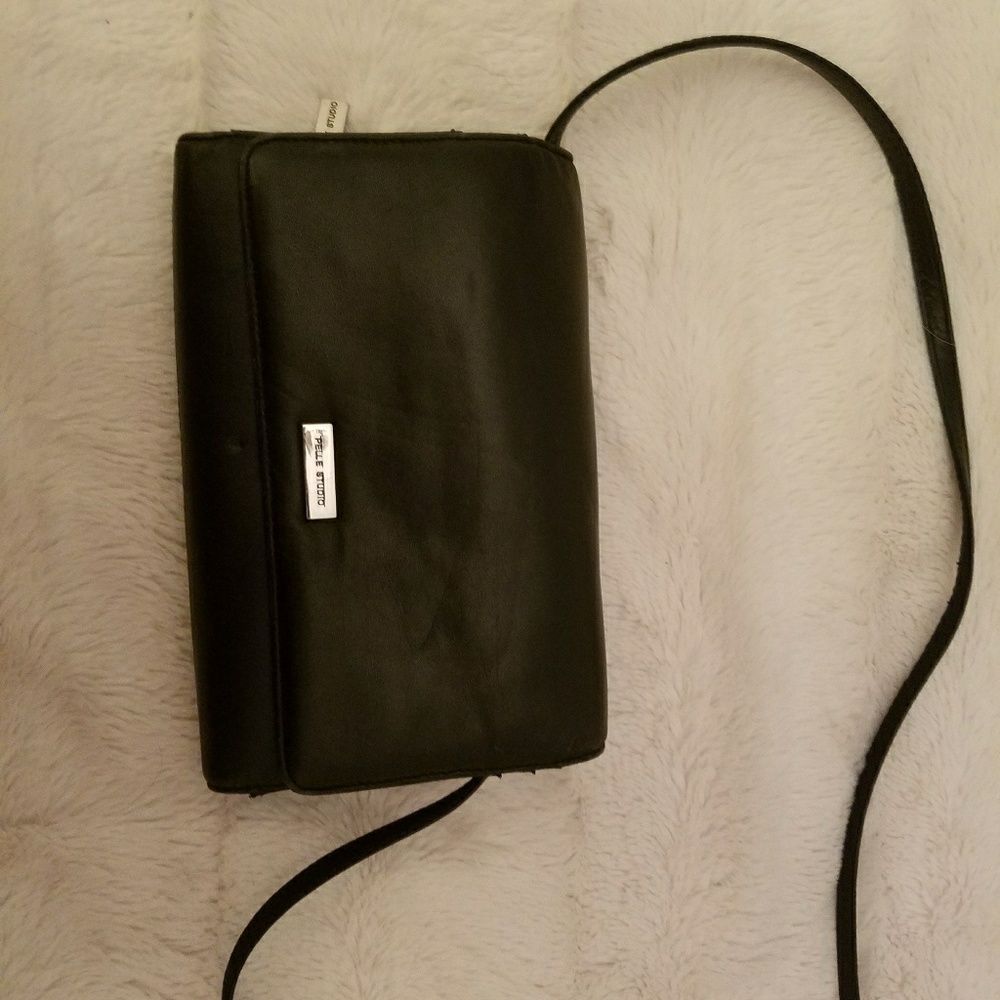 Convertible black clutch / purse / wallet