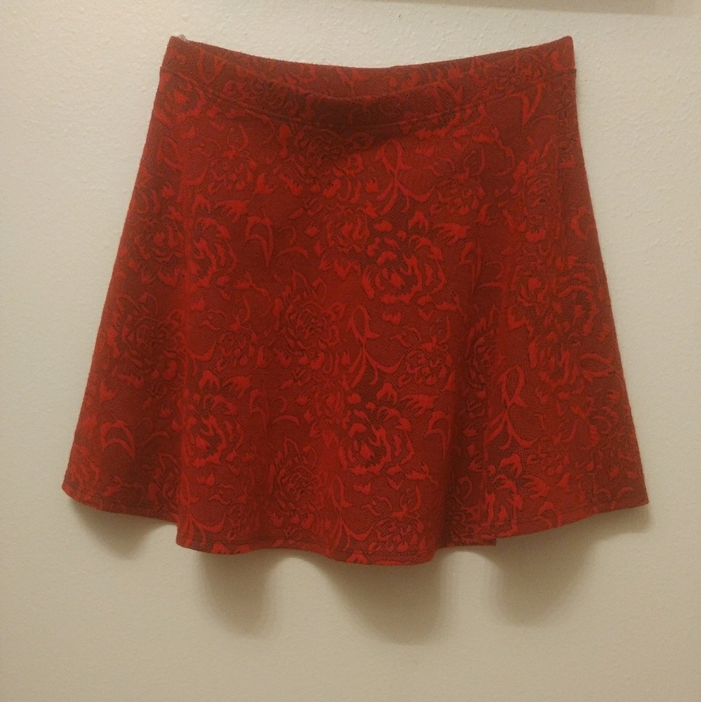 Red Rose Forever 21Skirt
