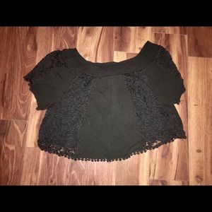 Black crop top