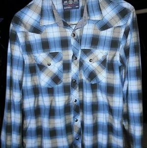 Black and blue plaid