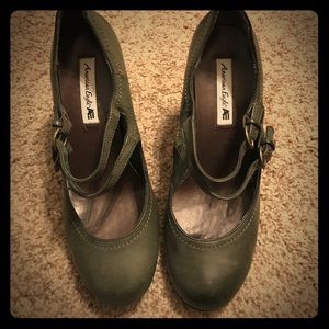 Green American eagle heels