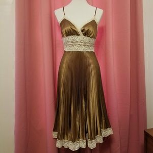 Gold & Lace Dress