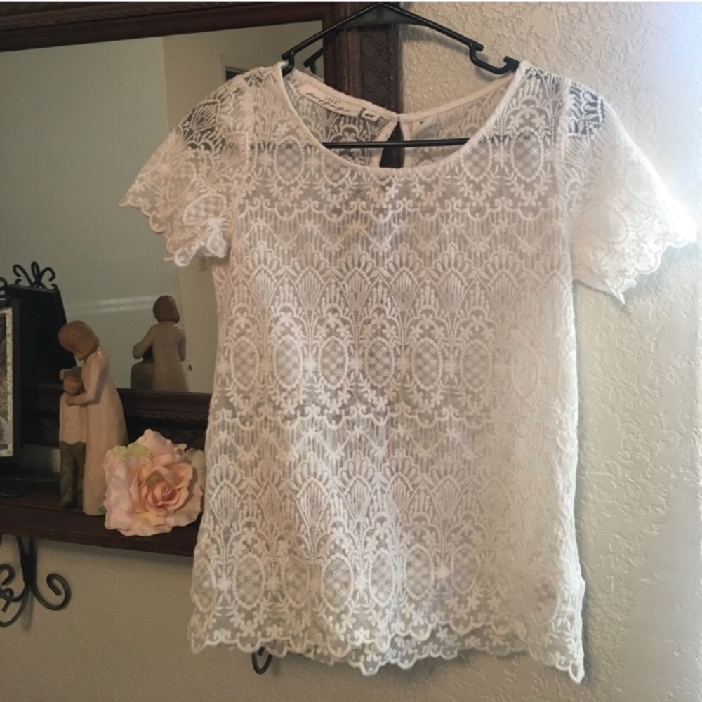 White / Ivory Lace Top