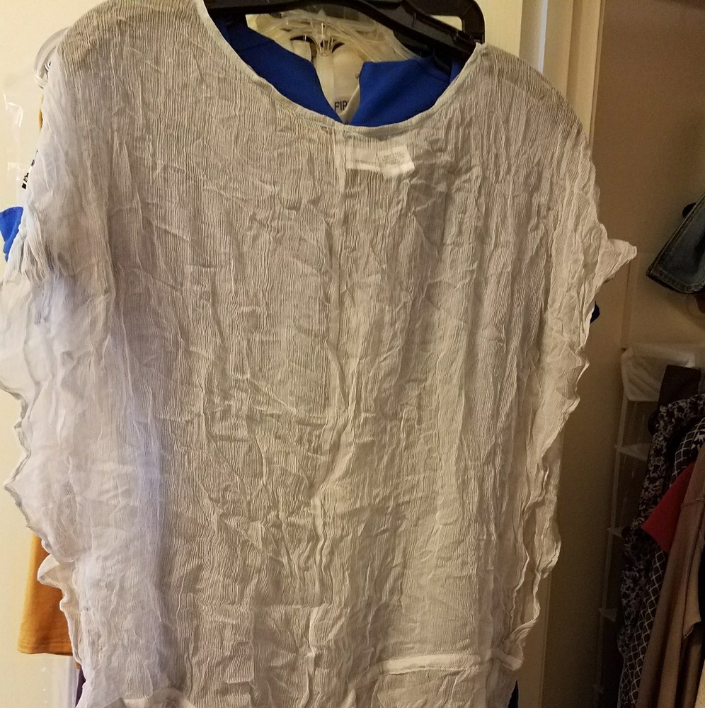 Xs/small silver beach cover up