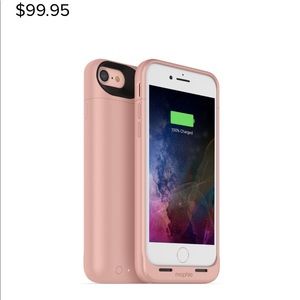 Rose Gold Mophie case and charging base