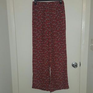Rusty Floral Long Palazzo Pants