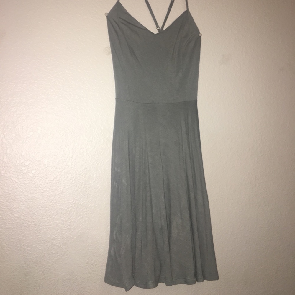 light blue skater dress