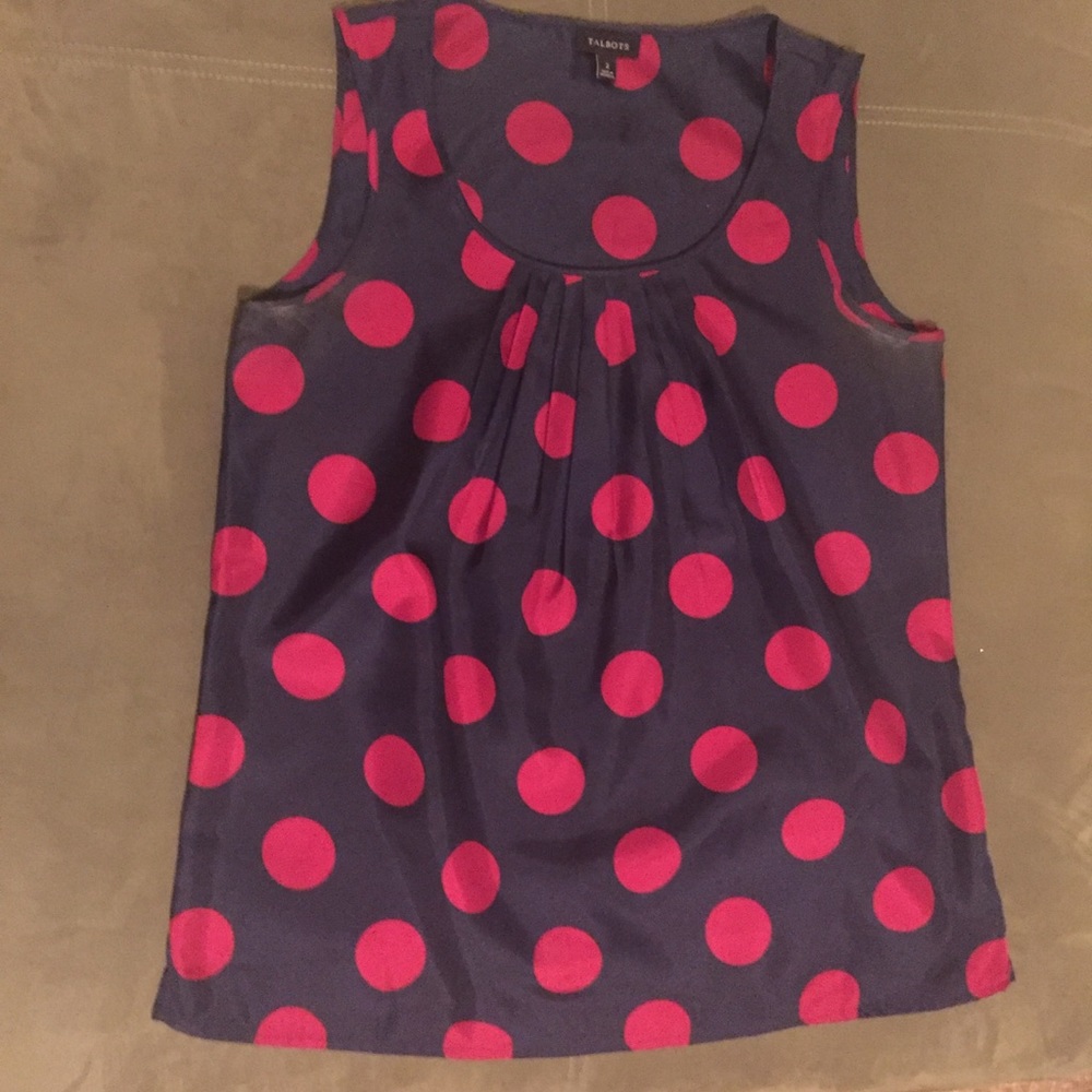 Absolutely Adorable Polka Dot Talbots Top