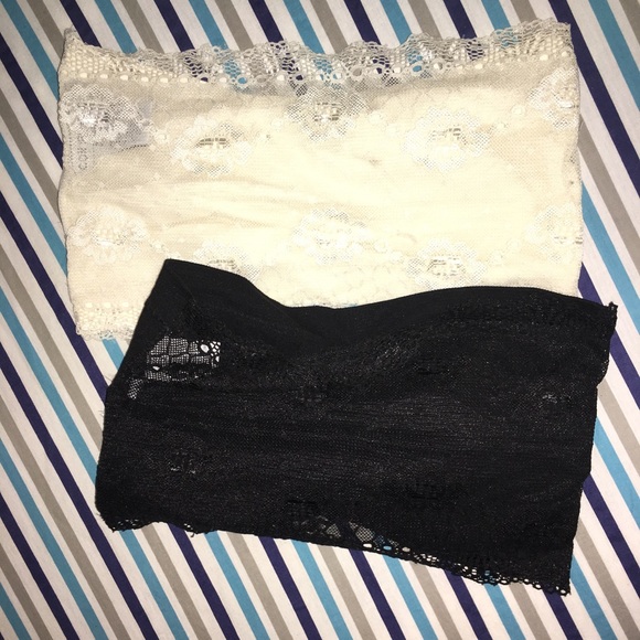 Women's seamless strapless bra with lace back. - Picture 4 of 4