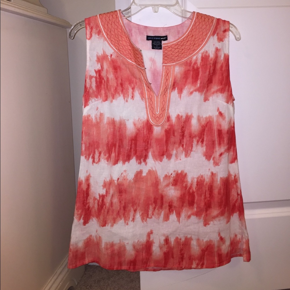 Orange Watercolor Shirt
