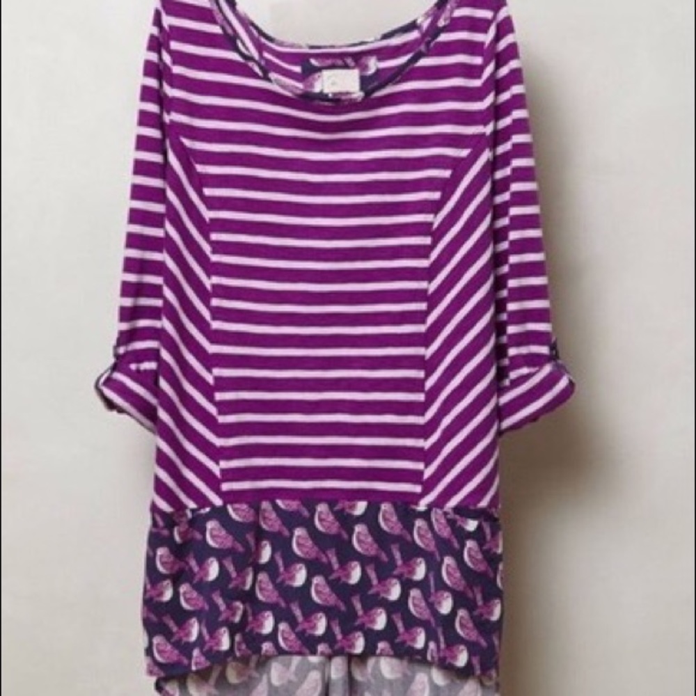 Postmark Fairly Tunic Birds Anthropologie