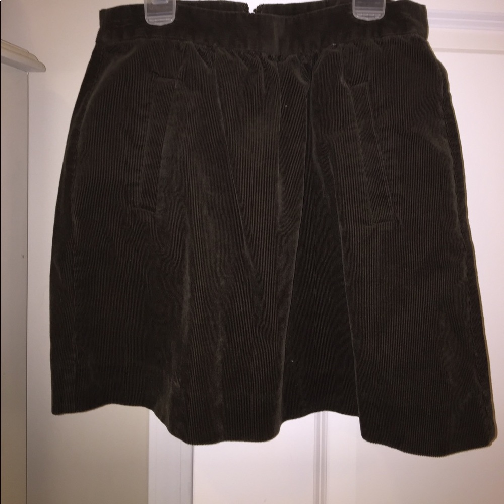 Brown Corduroy Skirt