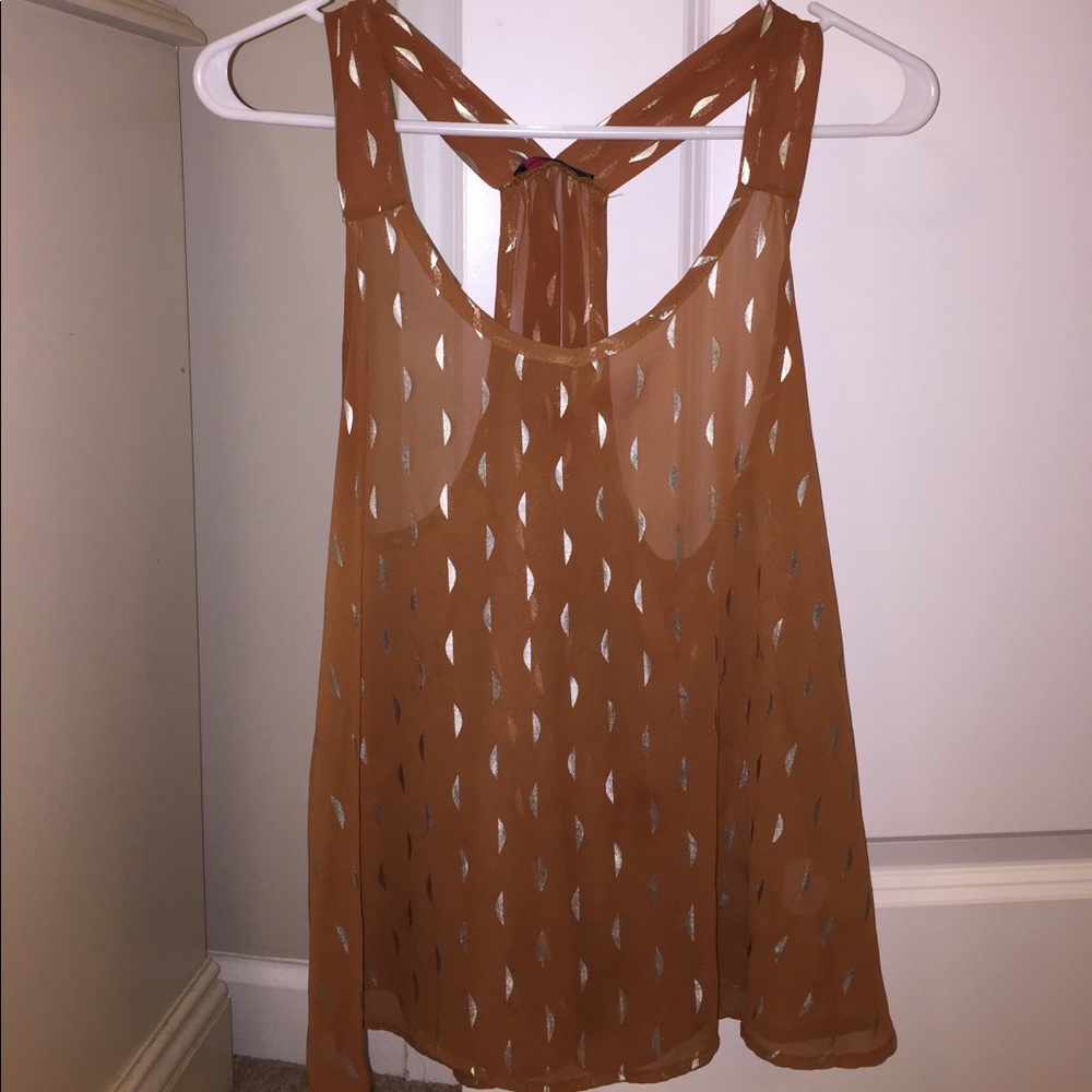 Sheer Orange Tank