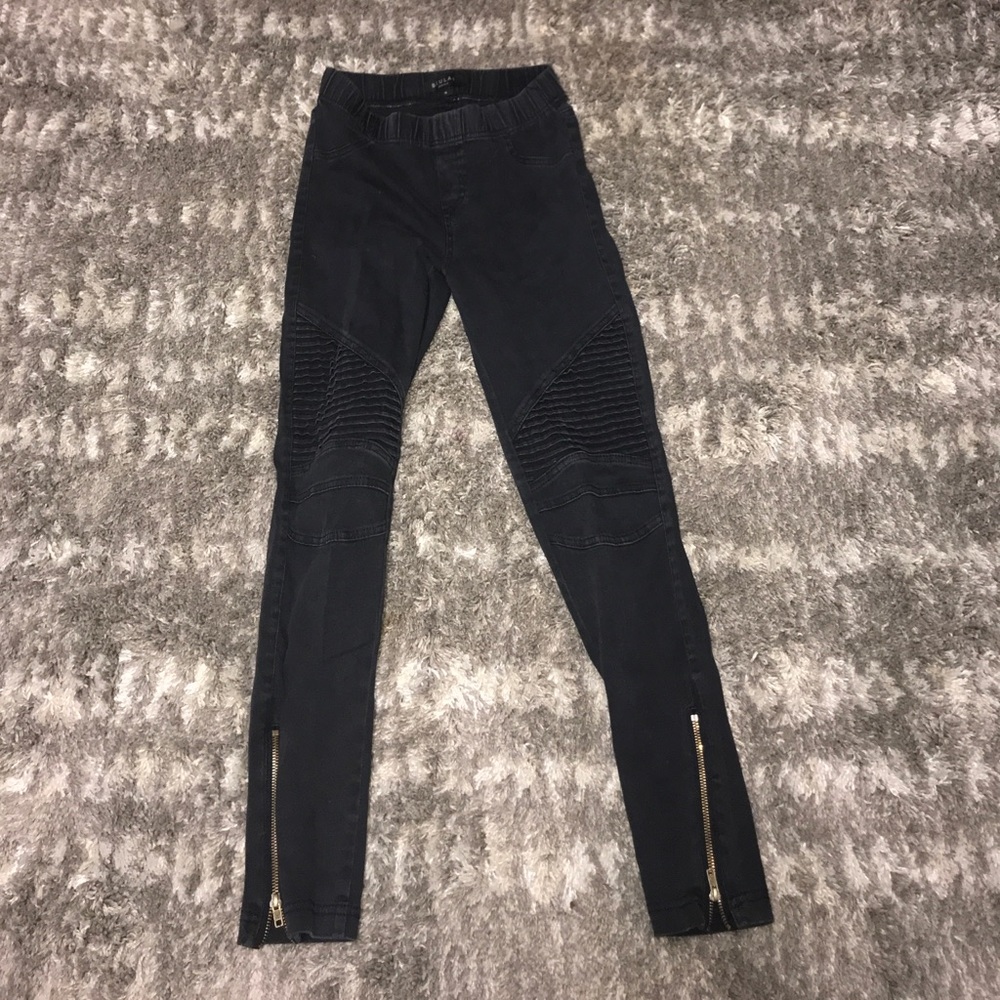 Black Moto Jeans