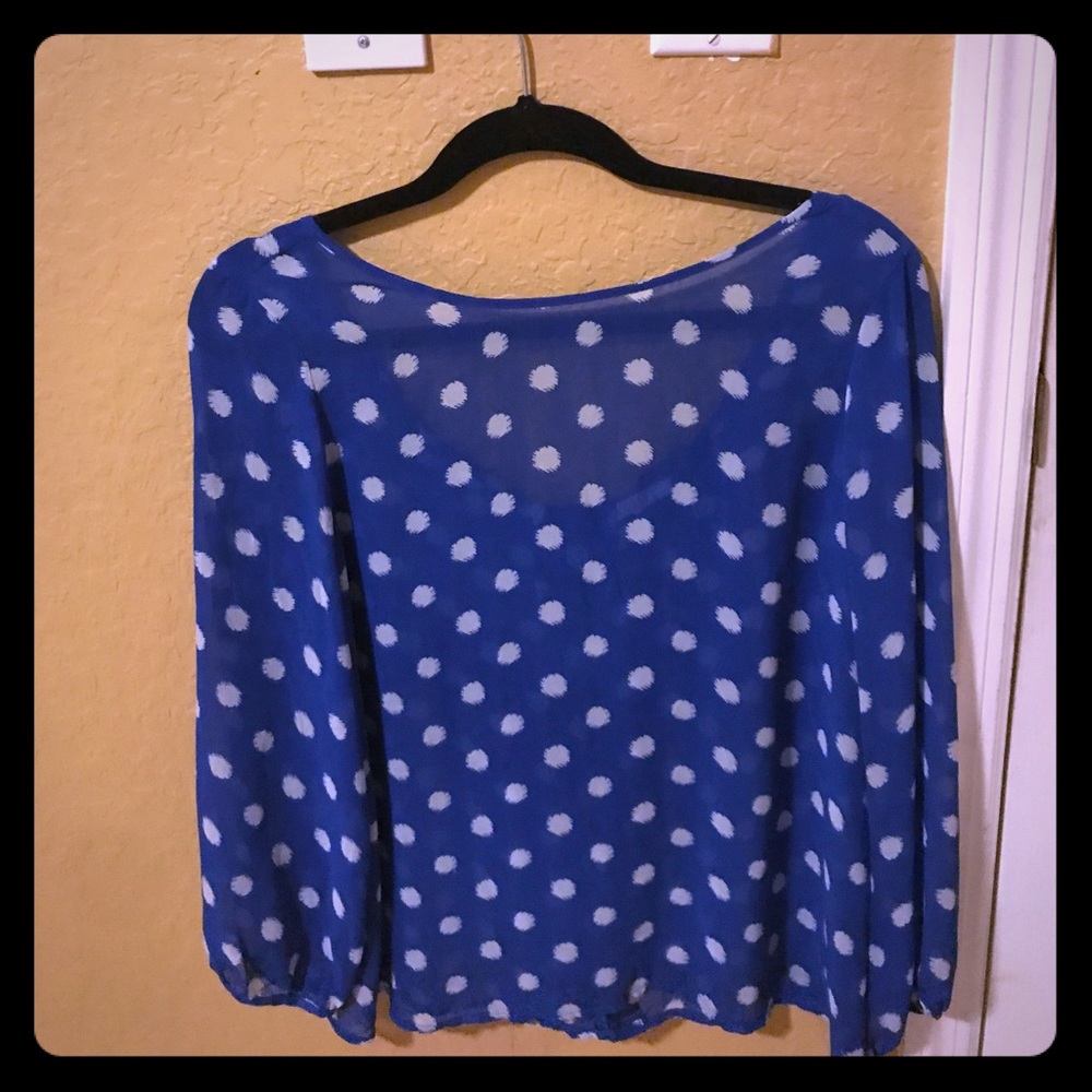Polka dot blouse