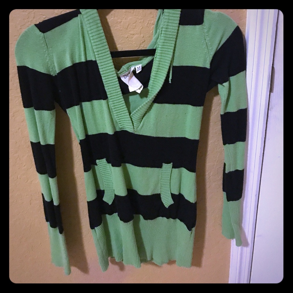 Black and green hoodie
