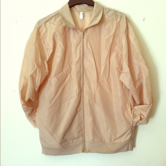 American Apparel Tops - {fall} Tan, lightweight Windbreaker 🌹