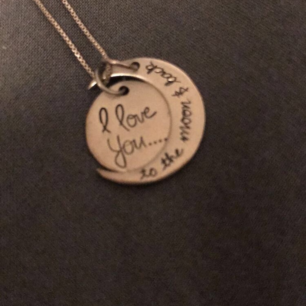 I love you to the moon and back necklace