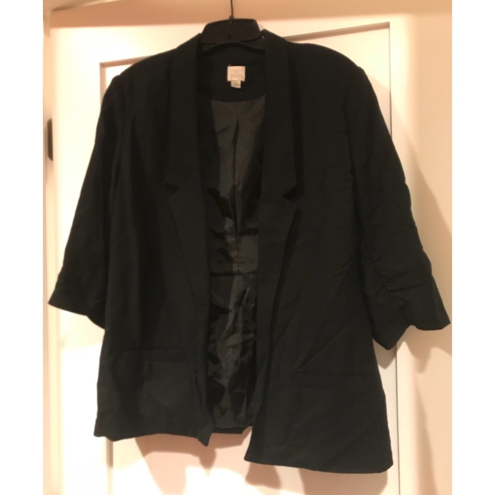 Black Crepe Blazer