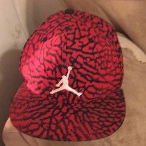 Adult red Jordan jumpman SnapBack