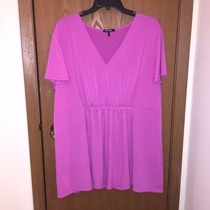 Daisy Fuentes lavender baby doll top
